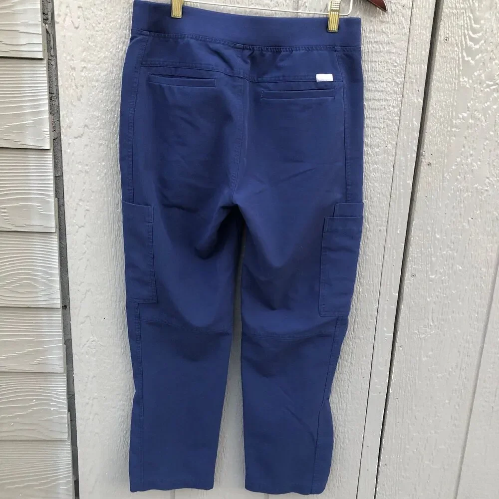 Figs axim straight leg scrub pant in navy men’s size small short